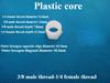 3/4 3/8 1/2 1/4 1" Plastic Filling Core Thread Filling Core Internal External Tooth Filling Core Pipeline Connection Joint 5 pcs