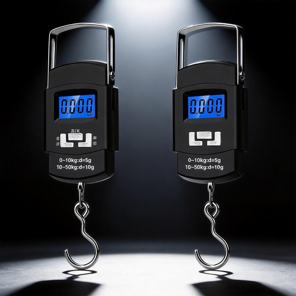 Compact Portable Digital Scale With Hook For Fishing And Food Weighing