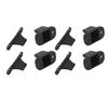 4 Set RV Door Holders Multifunctional Keep Door Open Rust Proof Camper Door Stops for Caravan Boat Black