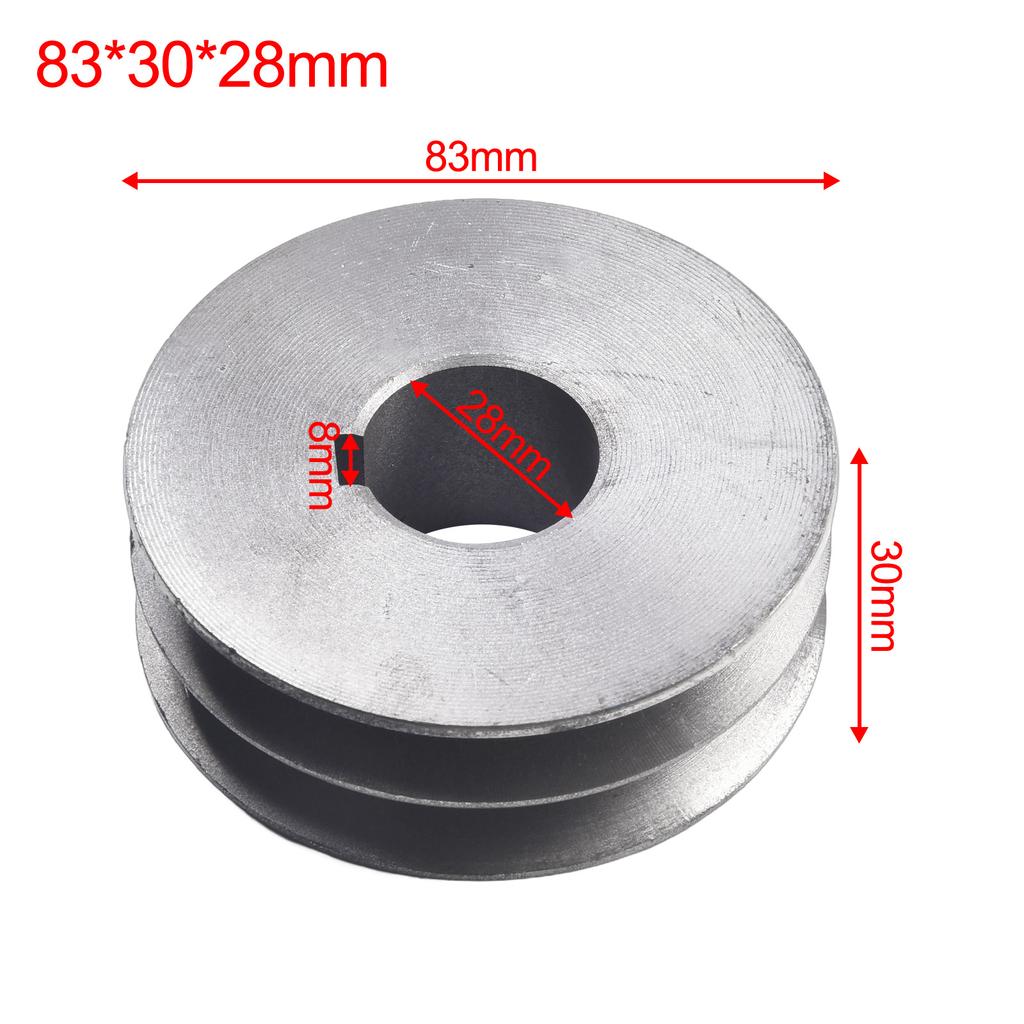 For A Type V Belt V Belt Pulley Dia 50mm 100 Cast Iron Double Slot Pulley Power Tool Accessory V Belt Pulley A Type