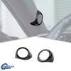 2X Carbon Fiber A-Pillar Speaker Trim Cover For Ford Mustang 2015-18 Accessorie
