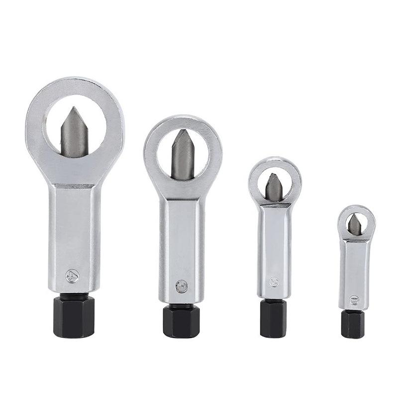Rusty Nut Separation Wrench Damaged Screw Nut Splitter Remover Spanner Remove Cutter Tool Steel Wrench Hex Extractor Tools