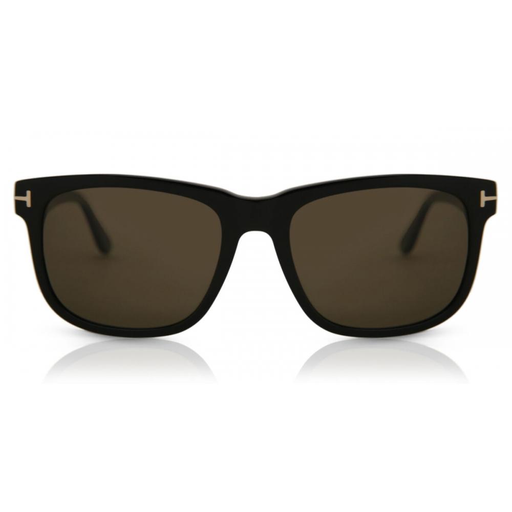 

Tom Ford Ft0775 Stephenson Polarized 01h Men Sunglasses Shiny Black/56