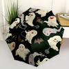 1pc Ghostly Fun Automatic Open/Close Umbrella with Windproof, Functional Design, 8-Rib Sturdy Canopy, Durable Ribs,083