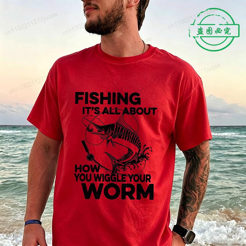 Tshirt For Unisexs Fishing Graphic Y2k Tops Fisherunisex Fshion Casual T Shirts Short Sleeved Tees Summer Oversized Clothing Gifts