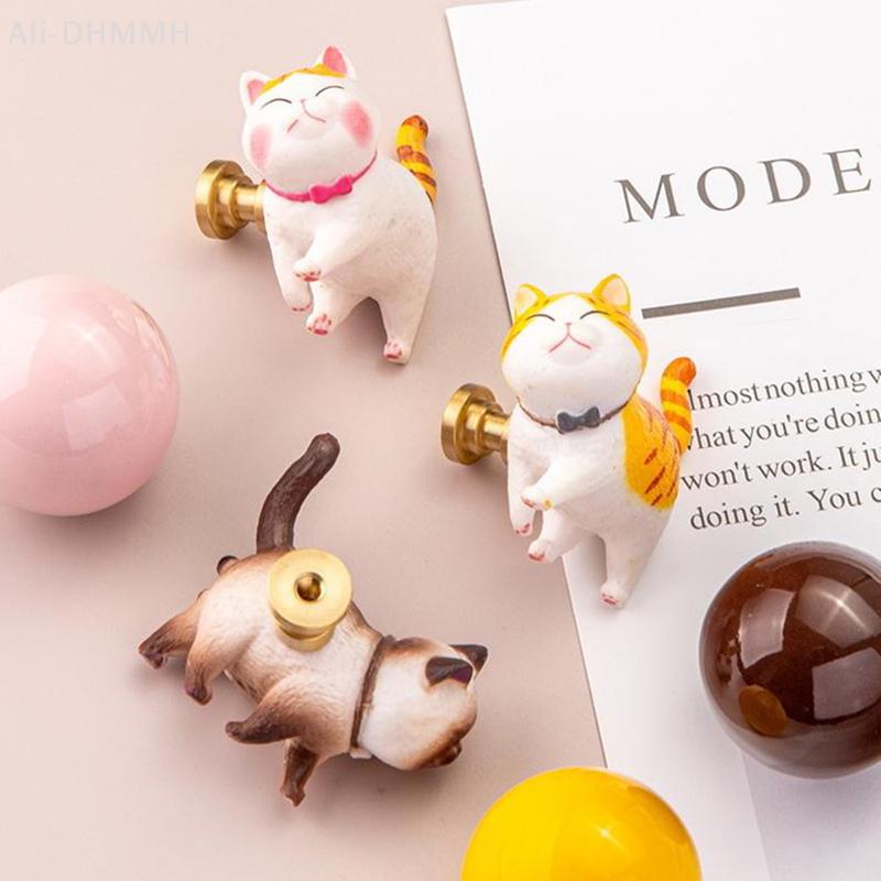 Animal Knobs For Cabinets And Drawers Cat Drawer Pulls And Knobs For Kids Boys Girls Decorative Dresser Knobs For Kitchen