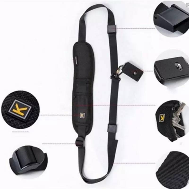 Flexible Camera Strap For Dslr With Metal Components And Comfortable Padding
