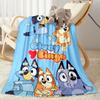 Bluey Bingo Adventures Blanket Comfortable Perfect for Office Chair Bed Couch Four Seasons Multipurpose Stylish Decor Gift for Travel Home Birthdays
