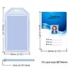 Heavy Duty Id Card Badge Holder, Hard Plastic Vertical Silicone Soft Clear Pvc Card Holder Name Tag Holder 57X102Mm