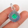 Chrome Diopside Gemstone 925 Sterling Silver Jewelry Handcrafted Pendant 1.37" PP-34-7