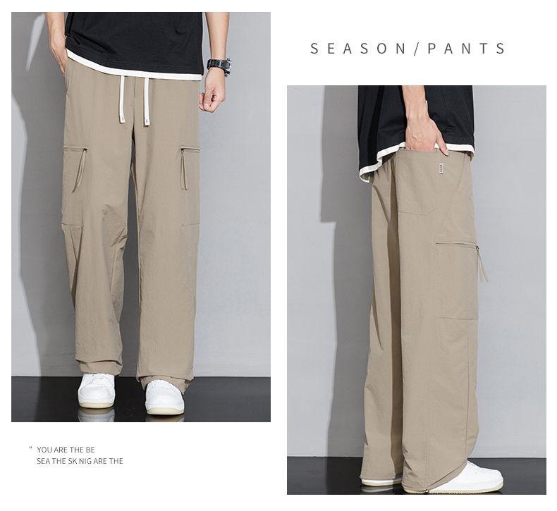 Gedijie Men's Loose Straight Work Pants