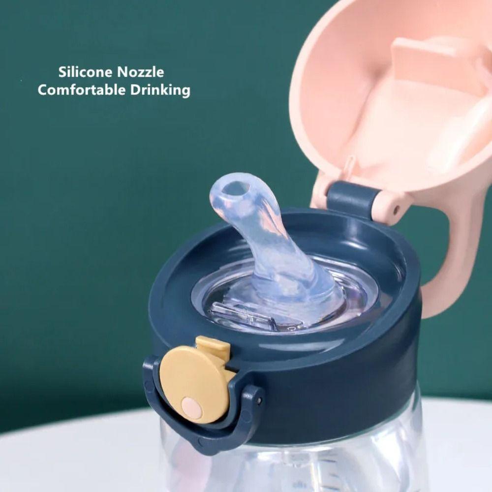 High-capacity Safe Straw Cup With Straw Drinking Cup Cute 500ML Water Bottles  Girl