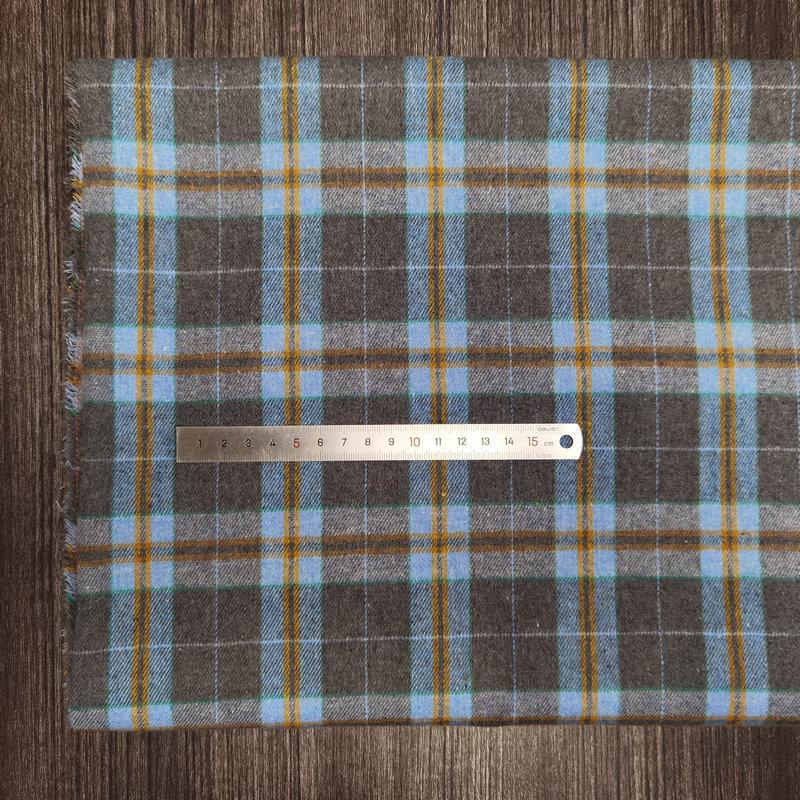 Nueva llegada: Tejido de Algodón Cepillado a Cuadros para Ropa Infantil y de Mujer - Tejido de Franela Jacquard Teñido en Hilo de Poliéster-Algodón.