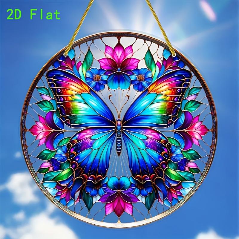 2D Flat Acrylic Butterfly Decoration, No Need for Batteries/electricity, Unique Indoor/outdoor Decoration, Multi-purpose Traditional Style, Wall Mou