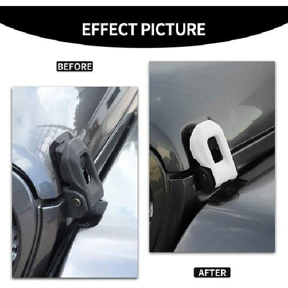 For Jeep Wrangler JL JLU JT 2018+ Hood Lock Latches Brackets Cover Decor Catch