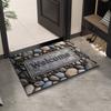 Vintage Welcome Doormat Entrance Door Mat Outdoor Front Room Rugs Foot Mat Hallway Carpet Floor Bathroom Bath Mats Washable