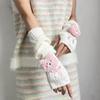 Sweet Cute Knitted Arm Cover Student Fingerless Gloves Cuff Decor Long Hand Sleeves Lolita Princess Elbow Warm Mittens