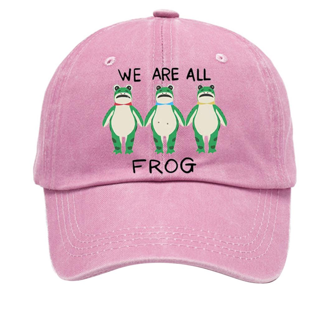 Men's Washed Cotton Baseball Cap With Printed Distressed Soft Top Denim Hat, Vintage Hat