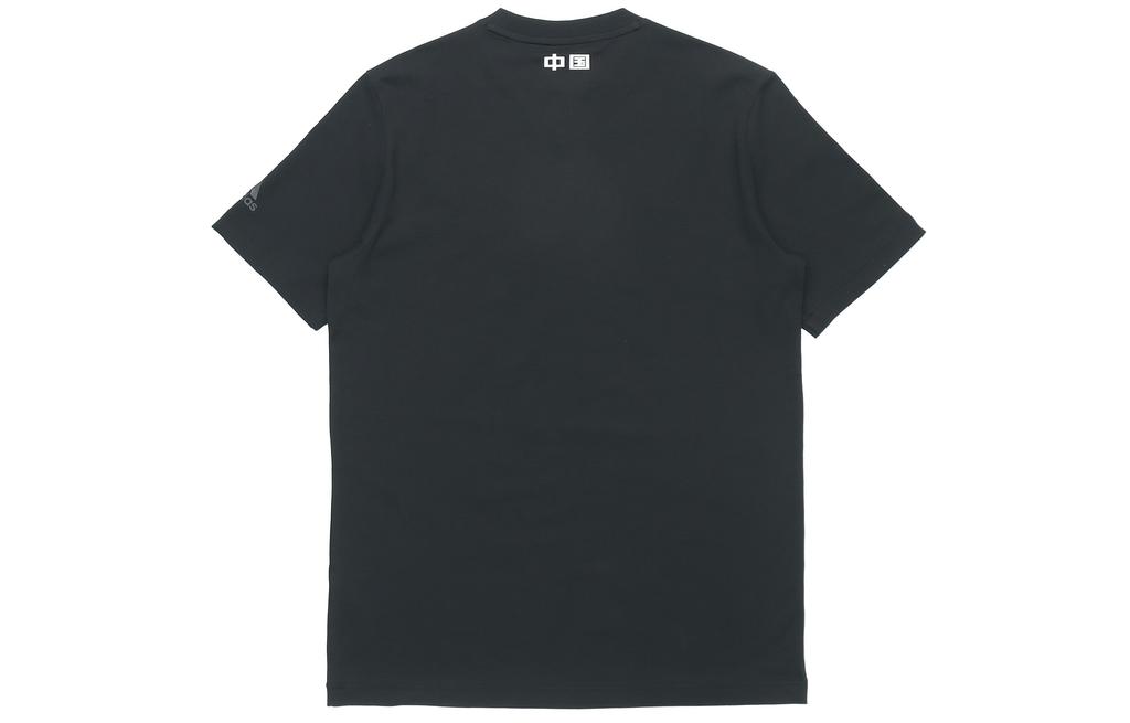 adidas T Shirts Unisex Black Crew Neck Moderate Straight Fit GP1850
