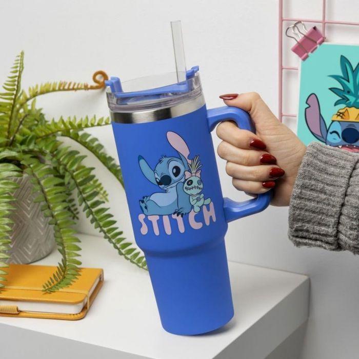 Mug - tasse - mazagran Paladone Tasse Disney Stitch avec paille (900 ml)