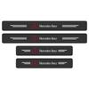 4Pcs Car Door Plate Carbon Fiber Threshold Protector Sticker For Mercedes Benz AMG GLC GLE CLA W204 W205 W203 W211 W212 W213