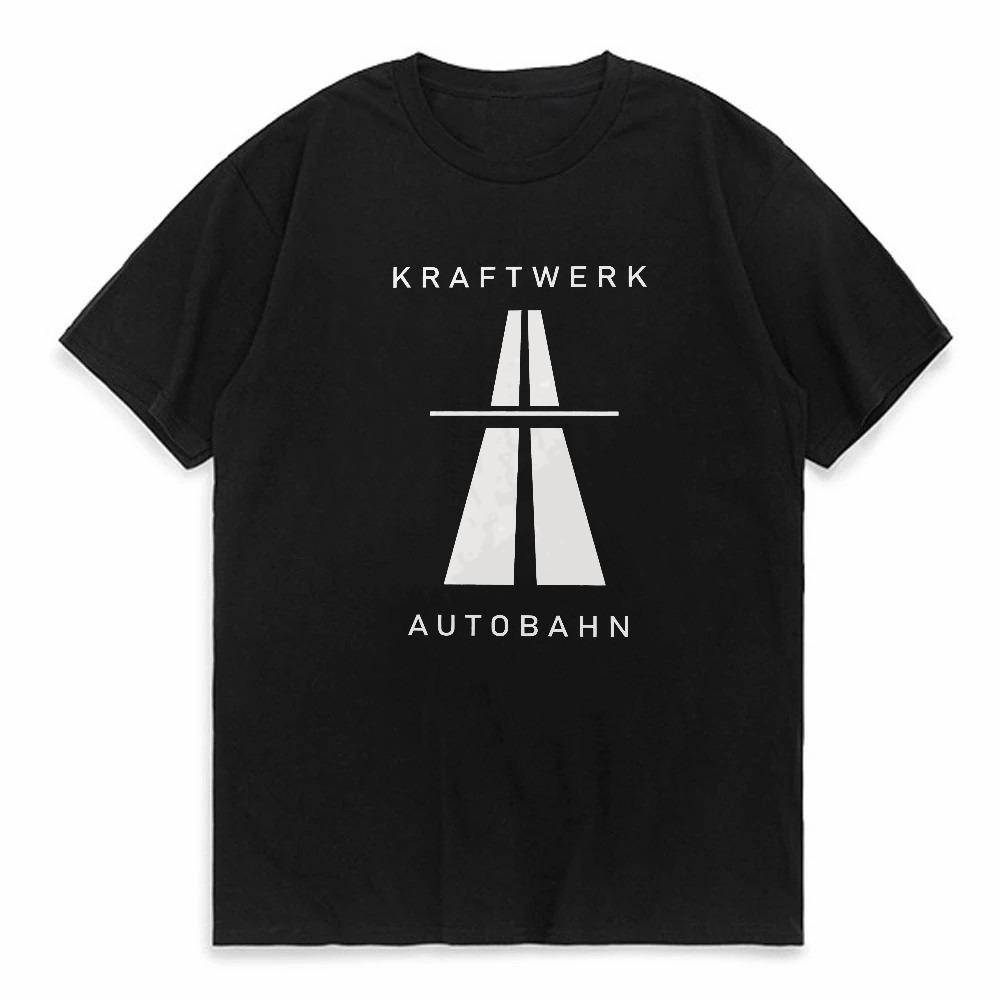 Kraftwerk Autobahn Music Vintage Tshirt Electronic Synth Neu Krautrock Cotton Men T Shirt New Tee Tshirt Womens Tops