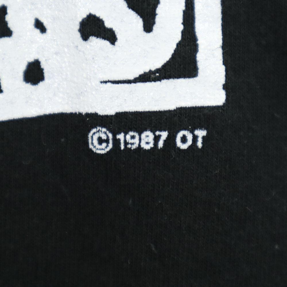 FRUIT OF THE LOOM 80s Made in USA Vintage Short sleeve T-shirt M black Men's Used