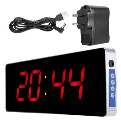 Digitálne LED hodiny z hliníkovej zliatiny na stenu do kancelárie a spálne   (Hodina + minúta)