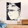VIKAMA Mechanical Maiden Tapestry Mechanical Neon Anime-Themed Wall Hanging Bedroom Esports Gaming Room Decor