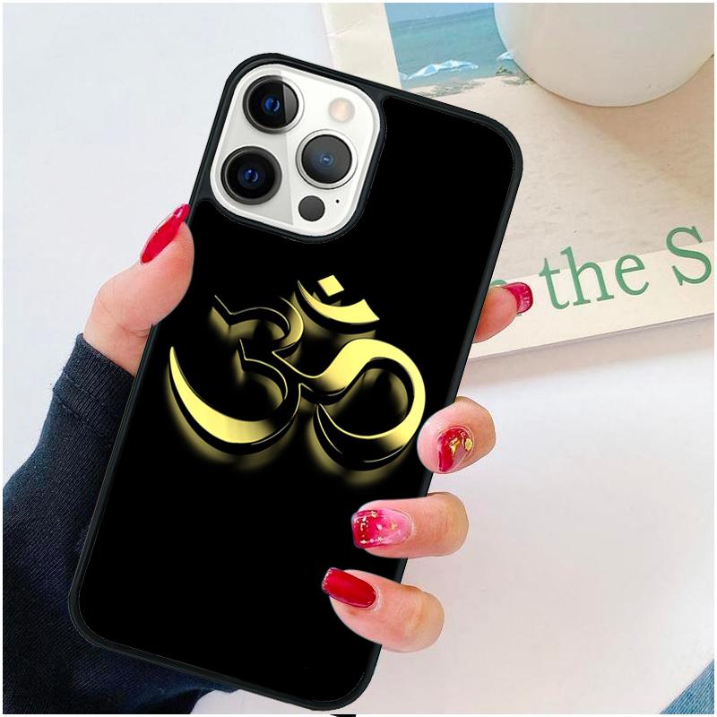 Om Yoga Symbol Hindu Logo Phone Case For iPhone 17 Air 16 pro max 15 14 plus 12 13 Soft Bumper Shell Cover coque