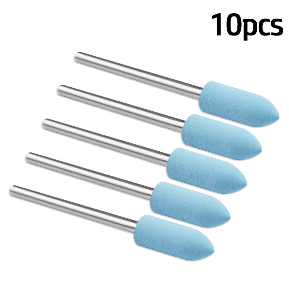 Cutter For Manicure Rubber  BuSilicone Ceramic Millingrr Nail Art Cutter Polishing Buffer Files Electric Machine Drill Bit