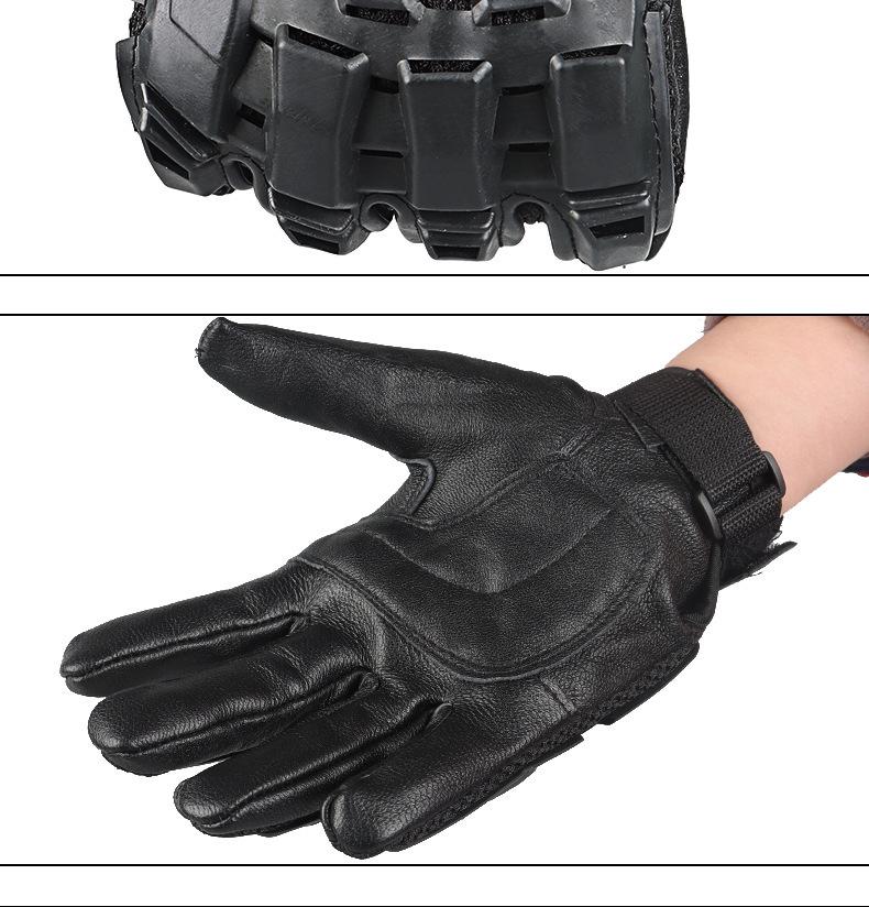 King Kong Deformable Black Motorcycle Gloves - Breathable, Full-Finger Protective Riding Gear for Adults