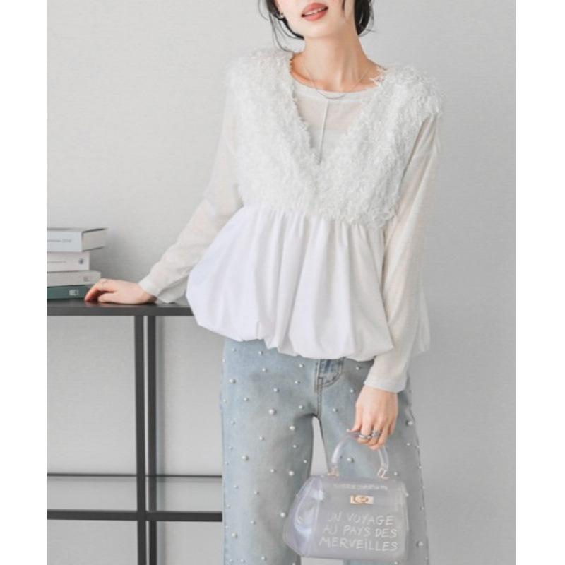 2026 Spring/Summer Women s V-Neck Patchwork Vest One Size