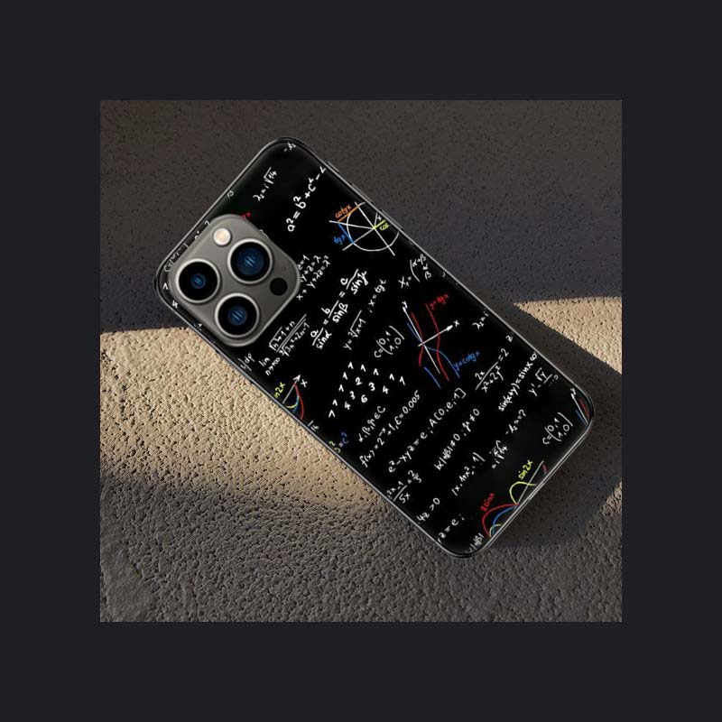 

Physics Chemical Mathematics Phone Case For Apple Iphone 16 15 Plus Soft 13 12 Mini Cover 11 14 Pro Max Capa X XS XR 8 7 Shell C iPhone 13