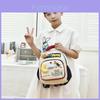 Rabbit Bear Plush Decoration Kids Cartoon Backpack For Oxford Fabric Breathable School Bag