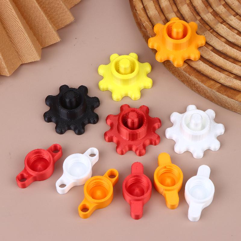 New 10PCS Orange Glass Glue Caps - Durable Plastic Sealing Caps For Standard Glue Bottles, Portable Decoration Tools