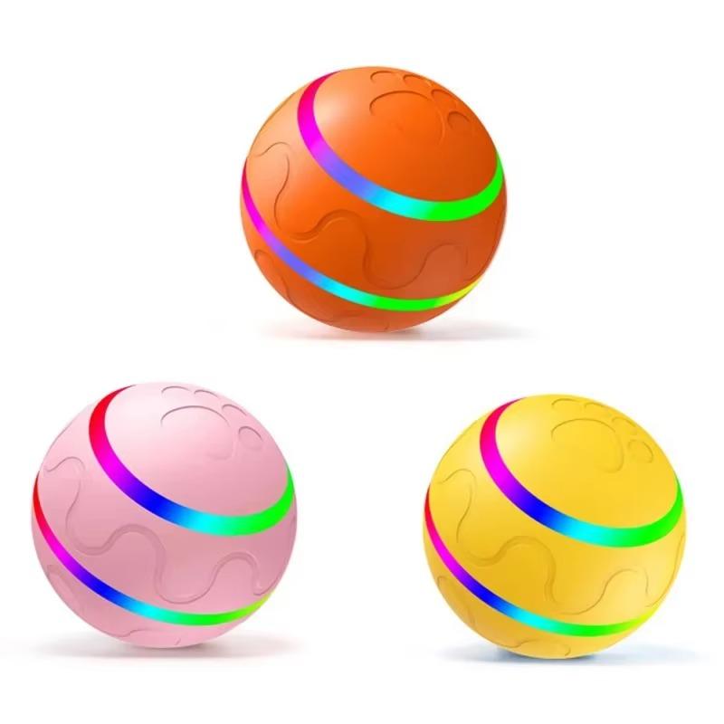 Interactive Pet Ball Remote Control Flashing Rolling Jumping Rotating Waterproof Dog Chew Toy Ball for Aggressive Chewers