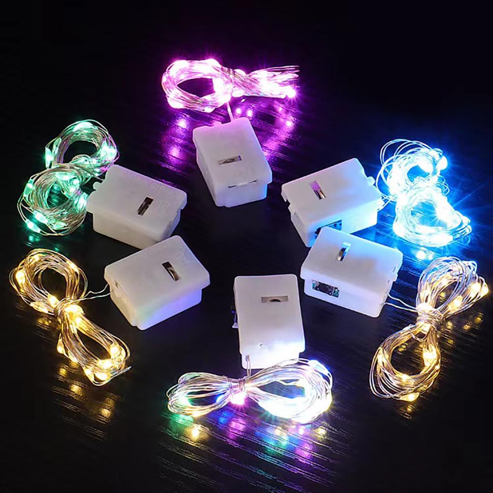 Zhou Peisi Milky White U-Shaped Button Battery Box with Lead Wires and Switch for String Lights