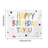 Birthday Letter Backdrop Cloth Banner Backdrop For Joyous Celebrations Exquisite Smooth Birthday Party Photo Background Colorful