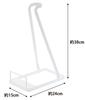 Yamazaki 3275 Stick Cleaner Stand White Approx. W15 x D24 x H38 cm Plate Plate Cordless Vacuum Cleaner Stand Vacuum Cleaner Stand