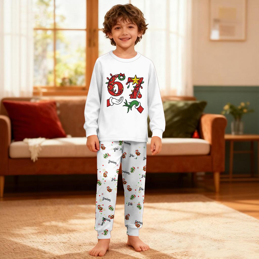 Children's  Boys And Girls Thin Two-piece  Long-sleeved Pants Two-piece