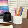 Retro Roman Side House Relief Pen Holder Office Stationery Multi Functional Storage Student Creative Desktop Decoration