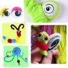 50/100pcs/bag 3D Colorful Activity Eyeballs Plastic Wiggling Moving Eyes