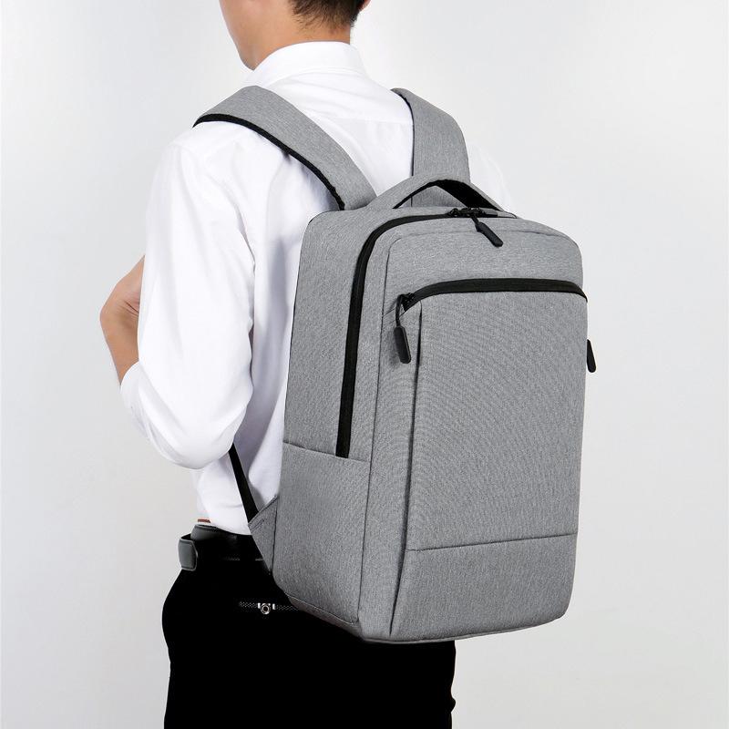 Neuer Unisex-Rucksack, einfarbig, wasserdicht und atmungsaktiv, Business-Mode, lässig, All-Match, Tagessparrucksack
