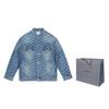Balenciaga All Over Bb Monogram Logo Denim Jacket 675208TMW374437