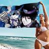 Manga Series Black Butlers Microfiber Printed Beach Towel Mountain Climbing Yoga Beach Swimming Running Absorbent Soft Towel