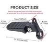 Anti Slip Surface Bicycle Rear Foot Pegs Aluminum Zinc Zinc Alloy Passenger Footrests  Motorcycle