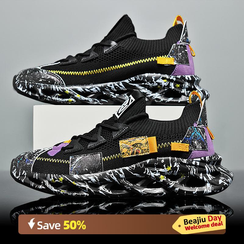 

Marathon Air Cushion Men Sports Running Shoes Breathable Lightweight Women s Comfortable Athletic Nonskid Carbon Plate Sneakers 47 чорний