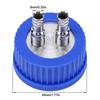 2 Port Design Mobile Phase Filling Cap 8mm Diameter Liquid Filling Cap  Laboratory