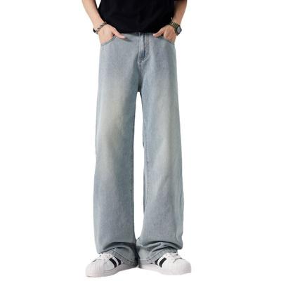 Jeans Men's American Straight Retro Washed Floor Pants
